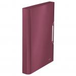 Leitz Style A4 Expanding File with 6 Compartments, Garnet Red - Outer carton of 5