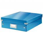 Leitz WOW Click & Store Medium Organiser Box. Blue.