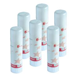 Cheap Stationery Supply of 5 Star Office Glue Stick Solid Washable Non-toxic Large 40g Pack of 6 108233 Office Statationery