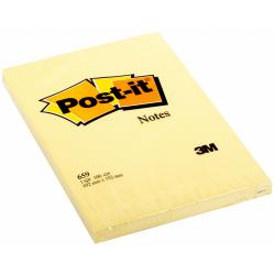 Cheap Stationery Supply of Post-it Notes Large Plain Pad of 100 Sheets 102x152mm Canary Yellow 659 Pack of 6 Office Statationery