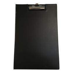Cheap Stationery Supply of 5 Star Office Clipboard Fold Over Executive PVC Finish with Pocket Foolscap Black 350014 Office Statationery