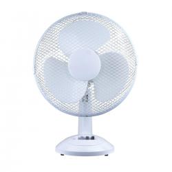 Cheap Stationery Supply of 5 Star Facilities Desk Fan 12 Inch 90deg Oscillating with Tilt & Lock 3-Speed H480mm Dia.305mm White 356483 Office Statationery