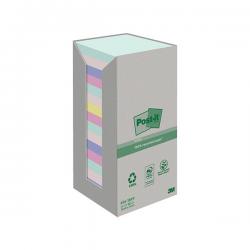 Cheap Stationery Supply of Post-it Recycled Notes Asst Colour 76x76mm 100 (Pack of 16) 7100259226 3M92670 Office Statationery