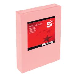 Cheap Stationery Supply of 5 Star Office Coloured Copier Paper Multifunctional Ream-Wrapped 80gsm A4 Medium Salmon 500 Sheets 936186 Office Statationery