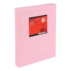 Cheap Stationery Supply of 5 Star Office Coloured Copier Paper Multifunctional Ream-Wrapped 80gsm A3 Light Pink 500 Sheets 936350 Office Statationery