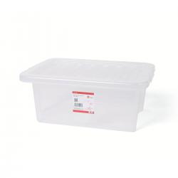 Cheap Stationery Supply of 5 Star Office Storage Box Plastic with Lid Stackable 16 Litre Clear 938500 Office Statationery