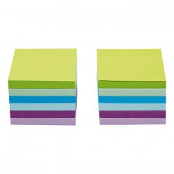 Cheap Stationery Supply of 5 Star Office Re-Move Sticky Notes 76x76mm 6 Neon/Pastel Colours 100 Sheets per Pad Pack of 12 940562 Office Statationery