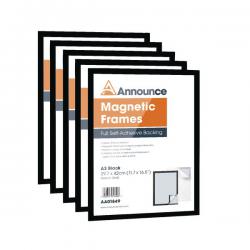 Cheap Stationery Supply of Announce Magnetic Frame A3 Black (Pack of 5) AA01850 AA01850 Office Statationery