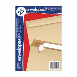 Cheap Stationery Supply of County Stationery C5 25 Manilla Peal and Seal Envelopes (Pack of 20) C511 CTY1088 Office Statationery