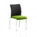 Academy Black Fabric Back Bespoke Colour Seat Without Arms Lime KCUP0042
