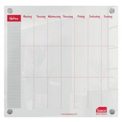 Cheap Stationery Supply of Sasco Week Planner Acrylic Mounted 450 x 450mm 2410182 16930AC Office Statationery