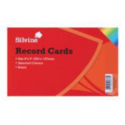 Cheap Stationery Supply of ValueX Record Cards Ruled 203x127mm Assorted Colours (Pack 100) 21799SC Office Statationery