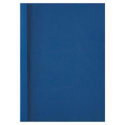 Cheap Stationery Supply of GBC Thermal Binding Cover A4 6mm Clear PVC Front Royal Blue Leathergrain Back (Pack 100) 24427AC Office Statationery