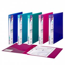 Cheap Stationery Supply of Snopake Superline Ring Binder 2 O-Ring A4 15mm Rings Electra Assorted (Pack 10) 31637SN Office Statationery
