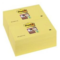 Cheap Stationery Supply of Post-it Notes 76x127mm Canary Pack of 12 Office Statationery