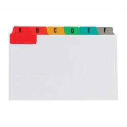 Cheap Stationery Supply of Concord Guide Cards A-Z 152x102mm White with Multicoloured Tabs 39449CC Office Statationery
