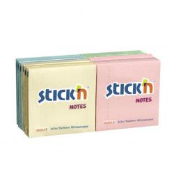 Cheap Stationery Supply of Sticky Notes 76x76mm Asstd Pastel Pack of 12 Office Statationery