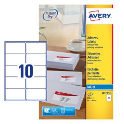 Cheap Stationery Supply of Avery Inkjet Address Label 99x57mm 10 Per A4 Sheet White (Pack 250 Labels) J8173-25 43712AV Office Statationery