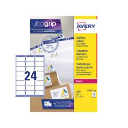 Cheap Stationery Supply of Avery Laser Address Label 63.5x33.9mm 24 Per A4 Sheet White (Pack 2400 Labels) L7159-100 44076AV Office Statationery