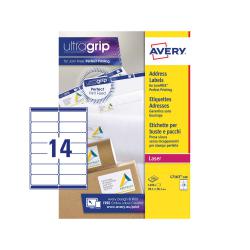 Cheap Stationery Supply of Avery Laser Address Label 99.1x38.1mm 14 Per A4 Sheet White (Pack 1400 Labels) L7163-100 44174AV Office Statationery