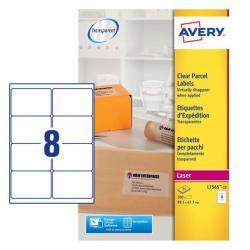 Cheap Stationery Supply of Avery Laser Parcel Label 99x67.7mm 8 Per A4 Sheet Clear (Pack 200 Labels) L7565-25 44433AV Office Statationery