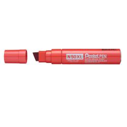 Cheap Stationery Supply of Pentel N50XL Permanent Marker Jumbo Chisel Tip 17mm Line Red (Pack 6) 59046PE Office Statationery