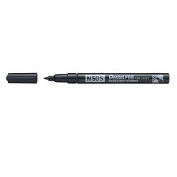 Cheap Stationery Supply of Pentel N50S Permanent Marker Fine Bullet Tip 0.5-1mm Line Black (Pack 12) 59067PE Office Statationery