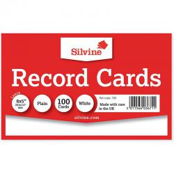Cheap Stationery Supply of ValueX Record Cards Plain 203x127mm White (Pack 100) 70463SC Office Statationery