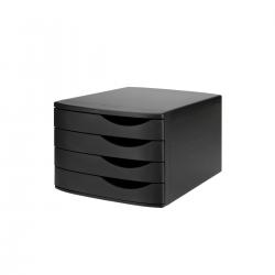 Cheap Stationery Supply of Jalema Resolution 4 Drawer Set Closed Black 71674PL Office Statationery