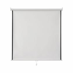 Cheap Stationery Supply of Bi-Office Wall Projection Screen 1500x1500mm Black Border White Housing 73116BS Office Statationery