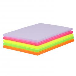 Cheap Stationery Supply of A4 Assorted Neon Copier Paper 1 Ream Office Statationery