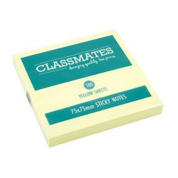 Cheap Stationery Supply of Classmates Yellow Sticky Notes 75 x 75mm Office Statationery