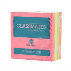 Cheap Stationery Supply of Classmates Sticky Cube Notes Neon Office Statationery