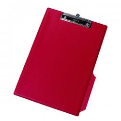 Cheap Stationery Supply of Q-Connect PVC Single Clipboard Foolscap Red KF01298 KF01298 Office Statationery