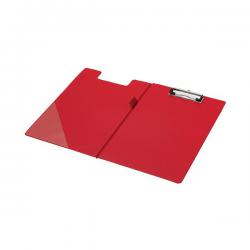 Cheap Stationery Supply of Q-Connect PVC Foldover Clipboard Foolscap Red KF01302 KF01302 Office Statationery