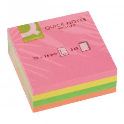 Cheap Stationery Supply of Q-Connect Quick Note Cube 76 x 76mm Assorted Neon KF01348 KF01348 Office Statationery