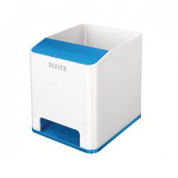 Cheap Stationery Supply of Leitz WOW Sound Booster Pen Holder White/Blue 53631036 LZ11368 Office Statationery
