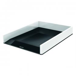 Cheap Stationery Supply of Leitz WOW Letter Tray Dual Colour White/Black 53611095 LZ12203 Office Statationery