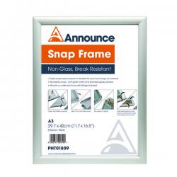 Cheap Stationery Supply of Announce A3 Snap Frame (25mm anodised aluminium frame Wall fixings included) PHT01809 PHT01809 Office Statationery