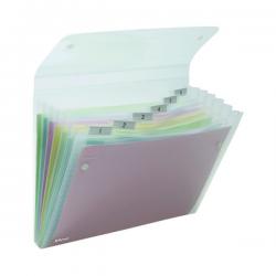 Cheap Stationery Supply of Rexel Ice Expanding Files 6 Pocket Polypropylene A4 Clear (Pack of 10) 2102033 RX25585 Office Statationery