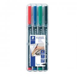 Cheap Stationery Supply of Staedtler Lumocolour Pen Permanent Fine Assorted (Pack of 4) 318-WP4 ST31080 Office Statationery