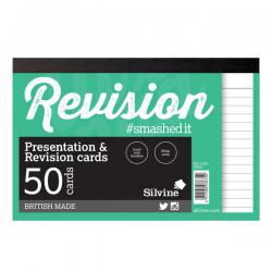 Cheap Stationery Supply of Silvine Revision Card Notepad 50 Card White (Pack of 20) CR50 SV43675 Office Statationery