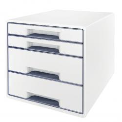 Cheap Stationery Supply of Leitz WOW CUBE Drawer Cabinet, 4 drawers (2 big and 2 small). A4 Maxi. White Office Statationery