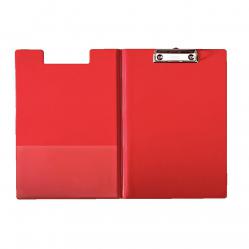 Cheap Stationery Supply of Esselte Clipfolder with Cover A4 - Red - Outer carton of 10 Office Statationery