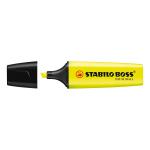 Stabilo Boss Highlighters Chisel Tip 2-5mm Line Yellow Ref 70/24/10 [Pack 10] 016069