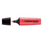 Stabilo Boss Highlighters Chisel Tip 2-5mm Line Red Ref 70/40/10 [Pack 10] 016115