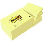 Post-it Canary Yellow Notes Pad of 100 Sheets 38x51mm Ref 653E [Pack 12]