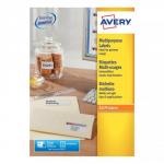 Avery Multipurpose Labels Laser Copier Inkjet 16 per Sheet 105x37mm White Ref 3484 [1600 Labels] 026731