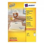 Avery Multipurpose Labels Laser Copier Inkjet 8 per Sheet 105x74mm White Ref 3427 [800 Labels] 02674X