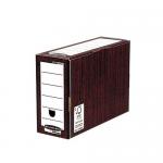 Bankers Box by Fellowes Premium Transfer File Woodgrain Ref 5302-FF [Pack 10] 045534